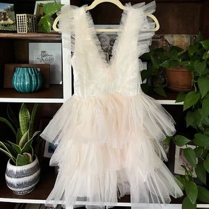 Cream tulle dress